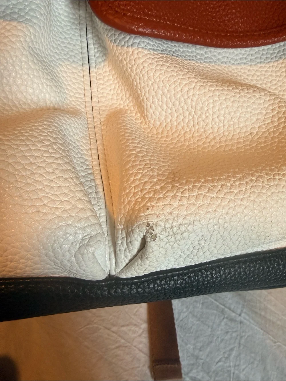 Itzy Ritzy Herringbone Backpack with Brown & White Accents